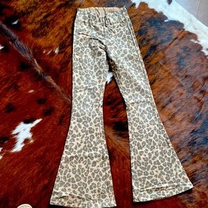 Leopard bell bottoms